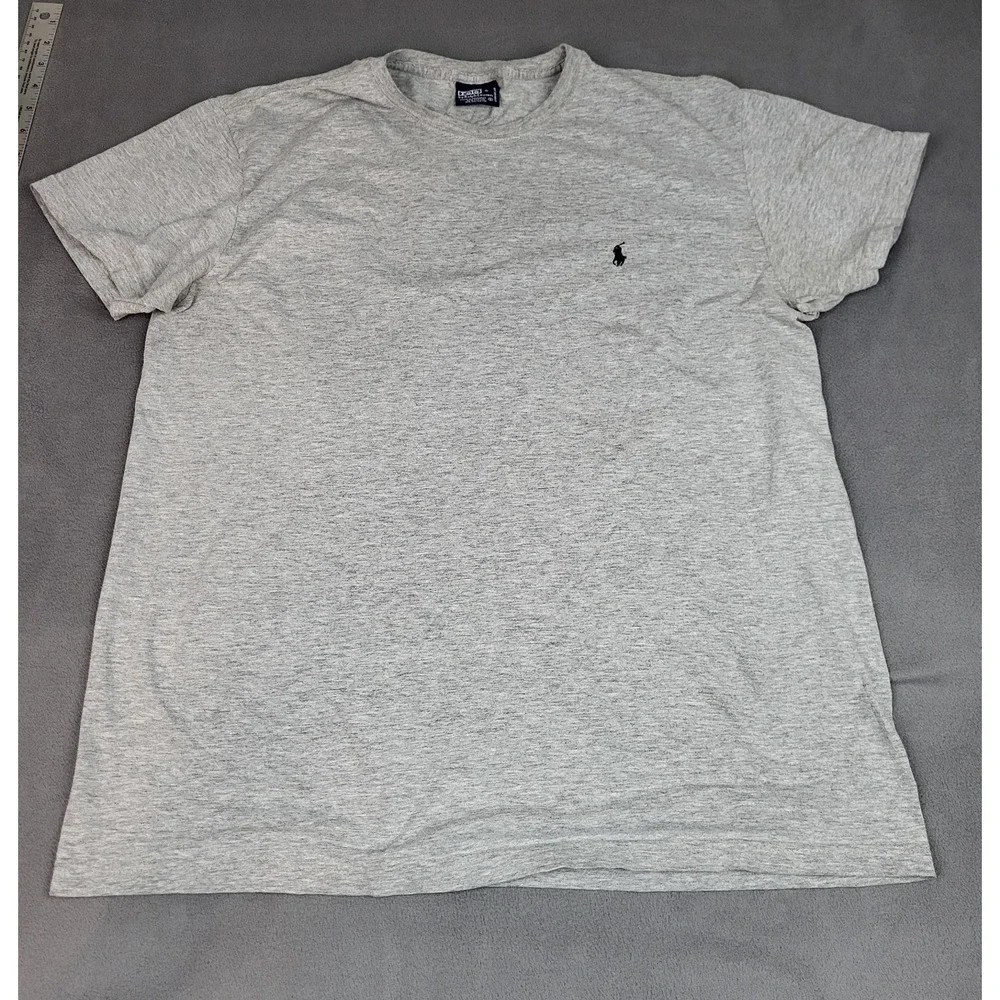Vintage Polo Ralph Lauren Shirt Mens Medium Gray Lightweight Outdoor‎ Yard Work